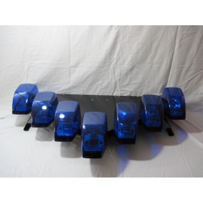 Rampa luminoasa in forma V - 6 rotoare si 1 lampa de lucru